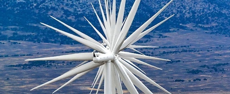 14 éoliennes de l'ouest du Nevada alignées